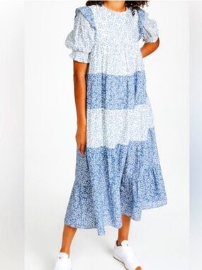 Endless Rose Floral Tiered Midi Dress